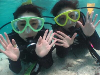 【石垣島/1日】欲張りセット☆10歳からOK！体験ダイビング＆幻の島上陸＆竹富島観光（ランチ付き）コース