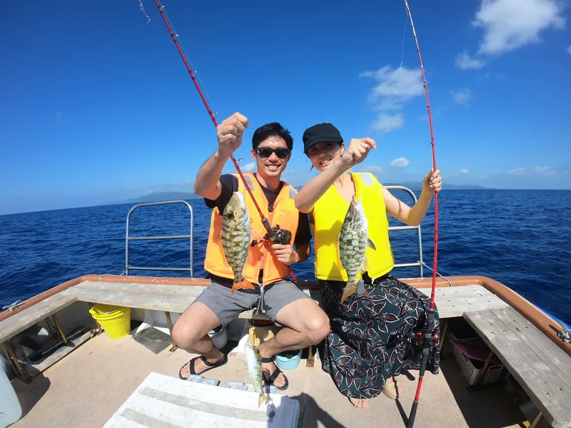 【石垣島発/新城島開催/1日】人魚伝説残る『パナリ島』で大満喫☆初心者大歓迎！釣り＆体験ダイビングツアー★居酒屋調理可能（No.550）