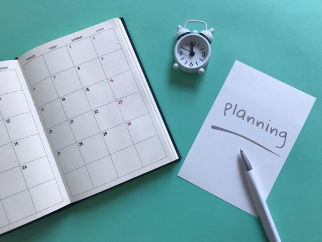 スケジュール　計画