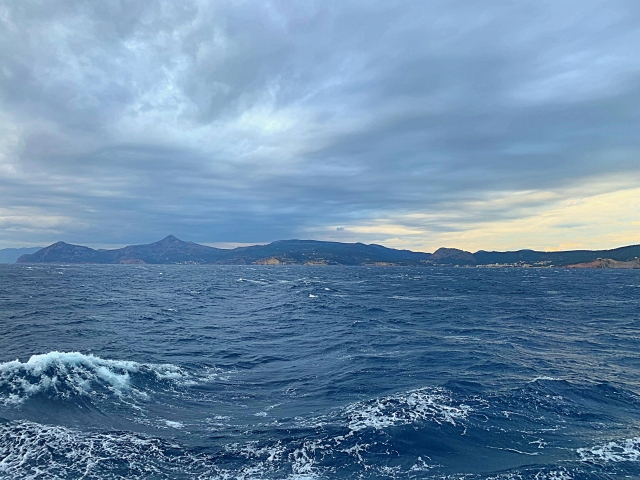 荒れた海